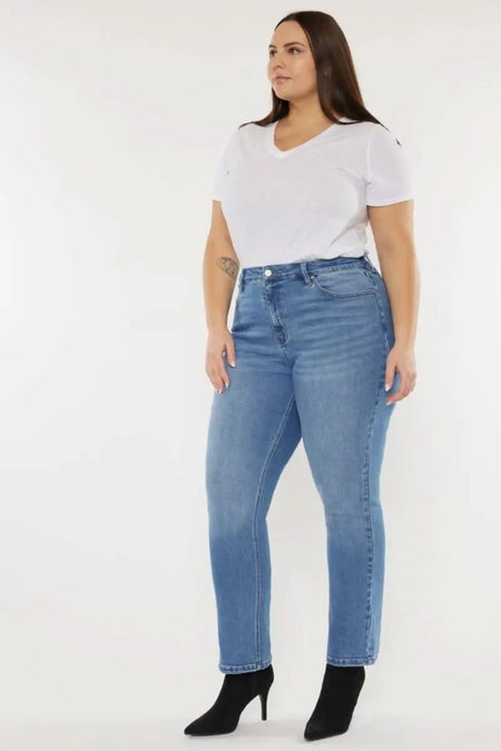 Kancan Full Size Cat's Whiskers High Waist Jeans - Sleekdenim.com