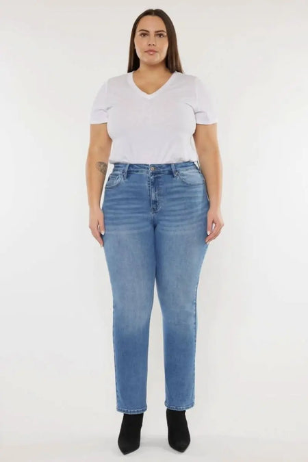 Kancan Full Size Cat's Whiskers High Waist Jeans - Sleekdenim.com