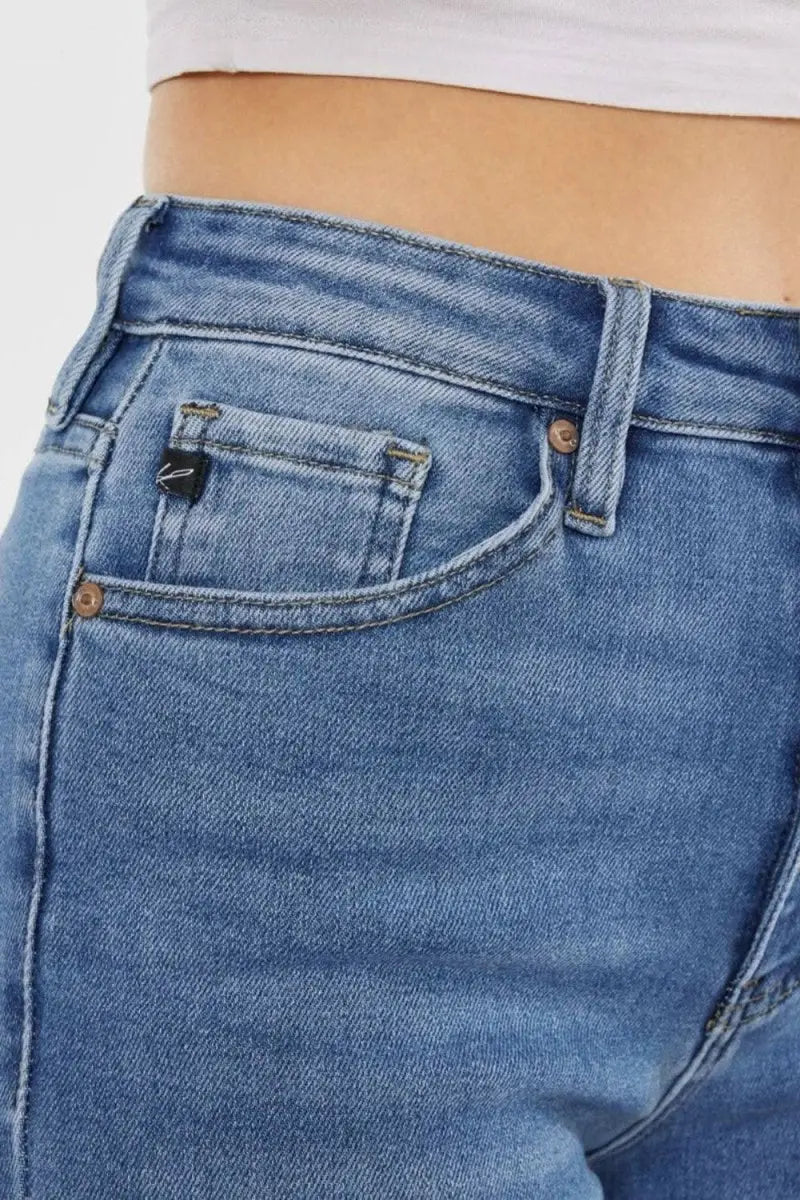 Kancan Full Size Cat's Whiskers High Waist Jeans - Sleekdenim.com