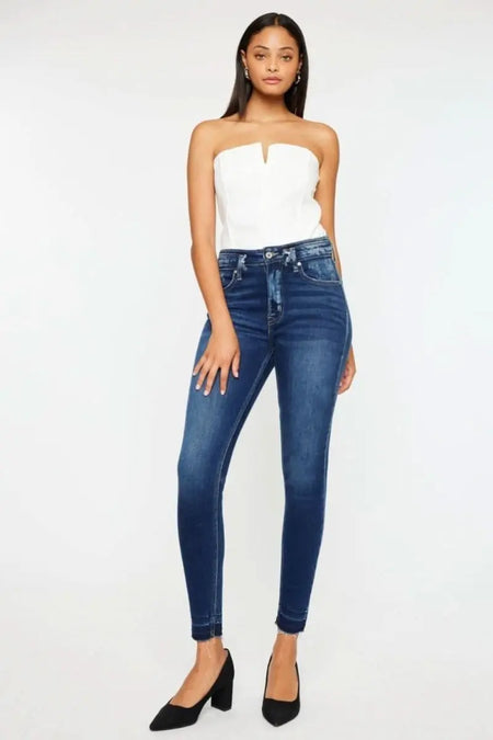 Kancan Full Size High Rise Ankle Skinny Jeans - Sleekdenim.com