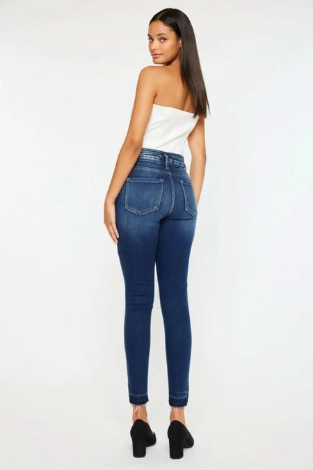 Kancan Full Size High Rise Ankle Skinny Jeans - Sleekdenim.com