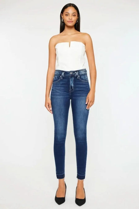 Kancan Full Size High Rise Ankle Skinny Jeans - Sleekdenim.com