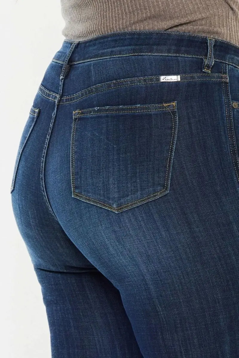 Kancan Full Size Mid Rise Flare Jeans - Sleekdenim.com