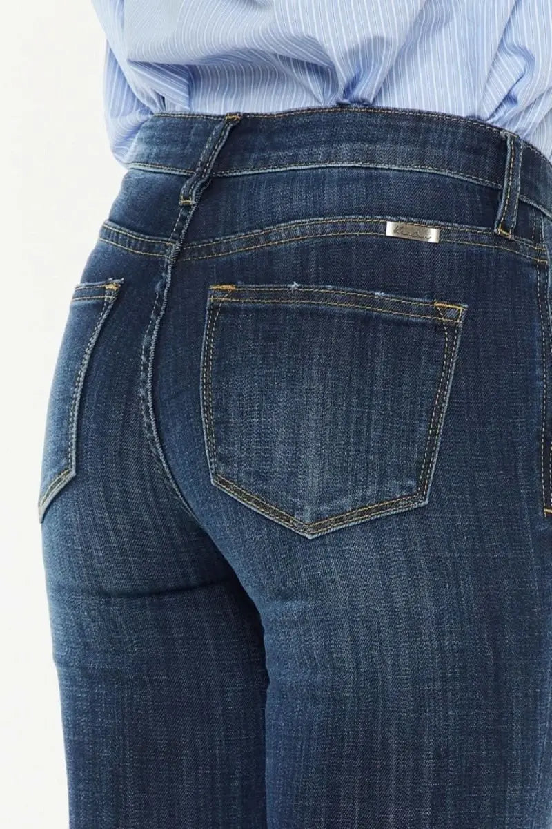 Kancan Full Size Mid Rise Flare Jeans - Sleekdenim.com