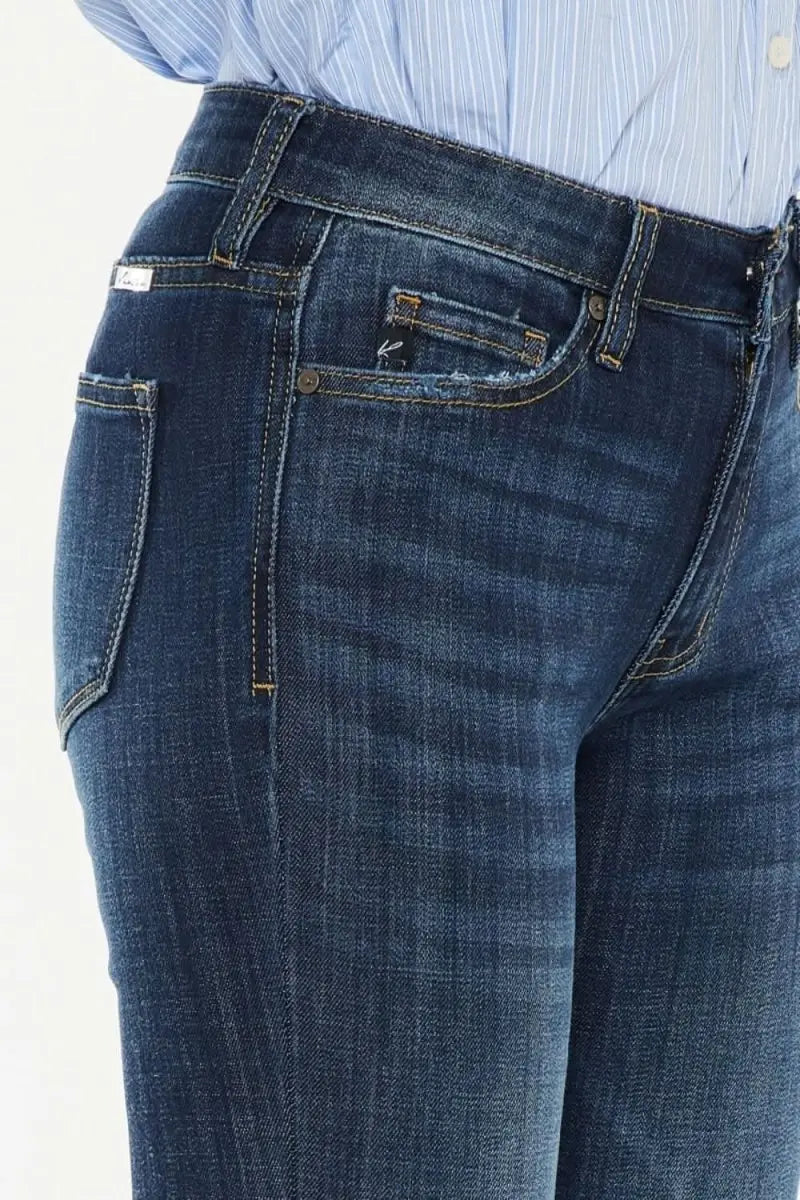 Kancan Full Size Mid Rise Flare Jeans - Sleekdenim.com