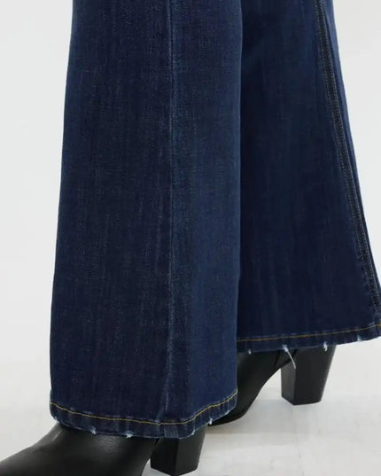 Kancan Full Size Mid Rise Slim Flare Jeans - Sleekdenim.com
