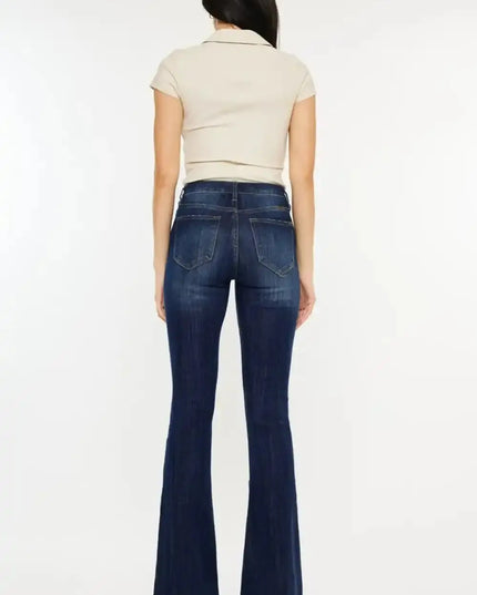 Kancan Full Size Mid Rise Slim Flare Jeans - Sleekdenim.com