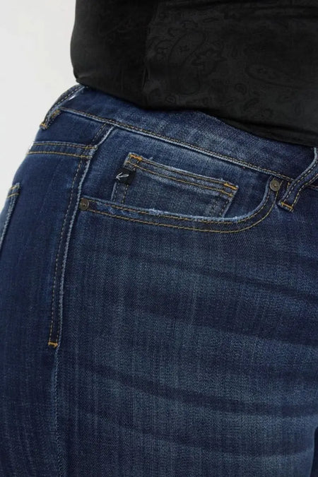 Kancan Full Size Mid Rise Slim Flare Jeans - Sleekdenim.com