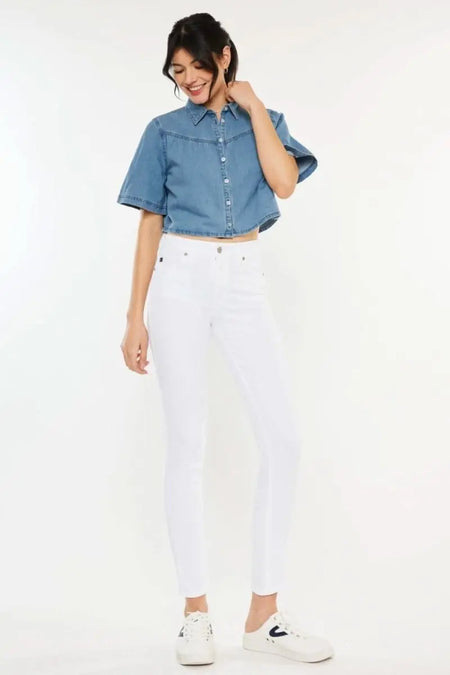 Kancan High Rise Ankle Skinny Jeans - Sleekdenim.com