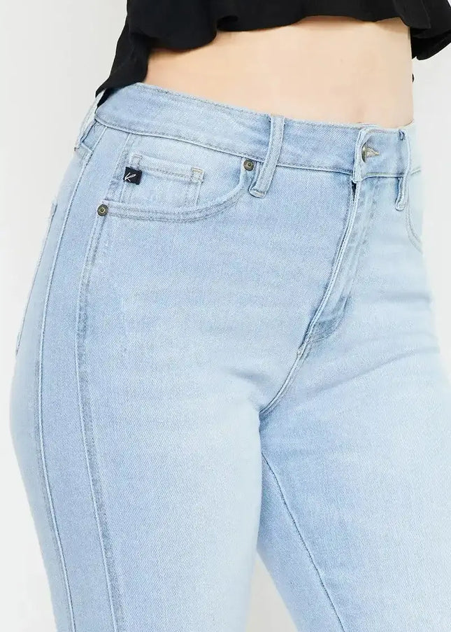 Kancan High Rise Curvy Flare Jeans - Sleekdenim.com