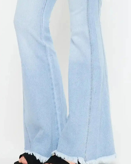 Kancan High Rise Curvy Flare Jeans - Sleekdenim.com