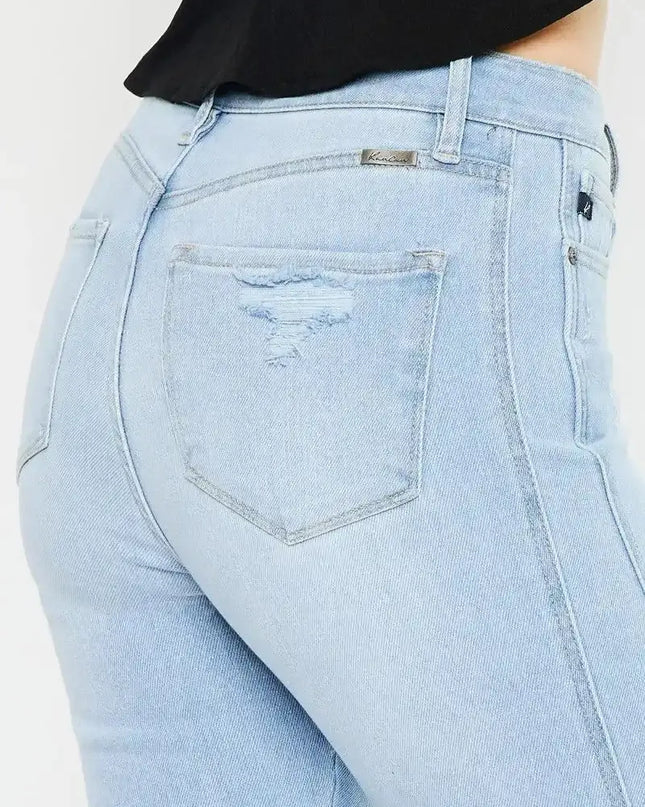 Kancan High Rise Curvy Flare Jeans - Sleekdenim.com