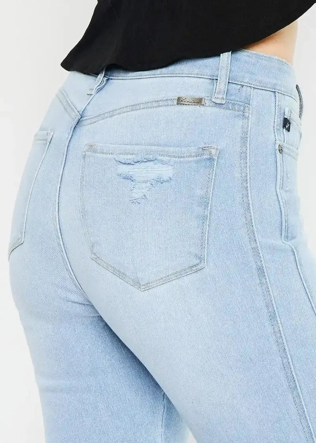 Kancan High Rise Curvy Flare Jeans - Sleekdenim.com