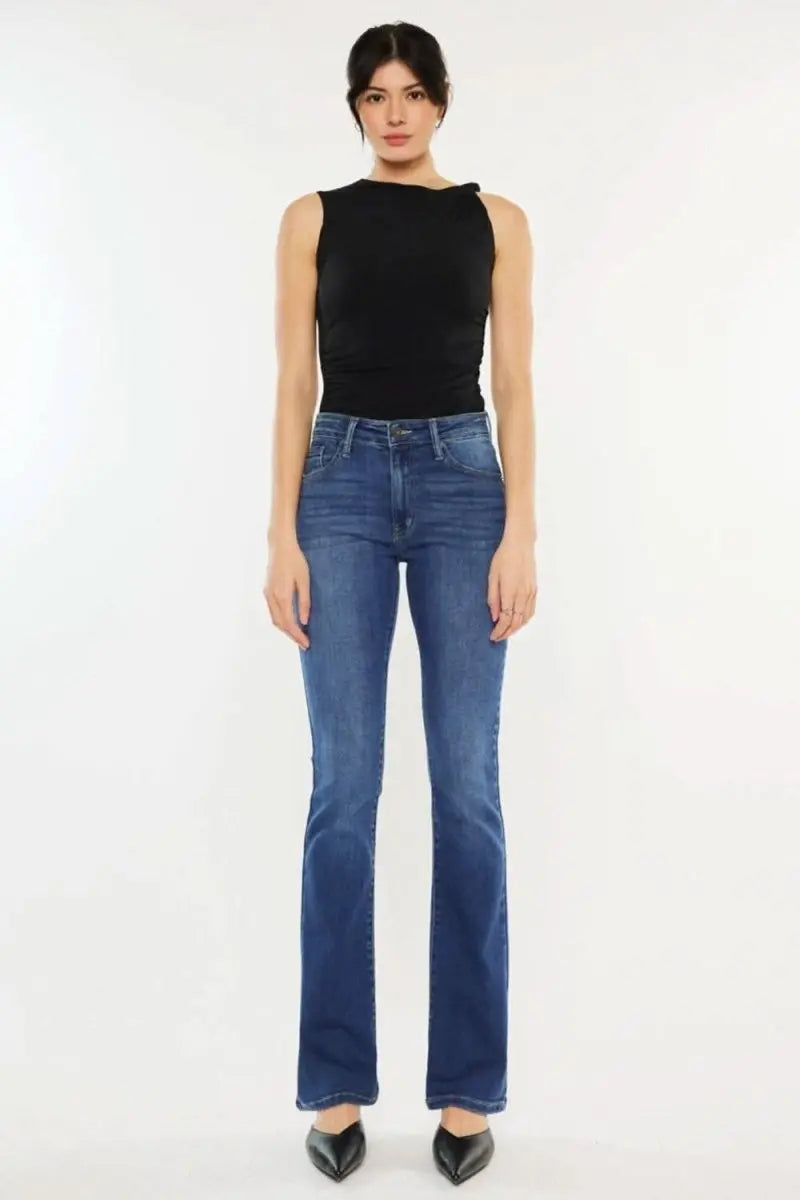 Kancan High Rise Slim Bootcut Jeans - Sleekdenim.com