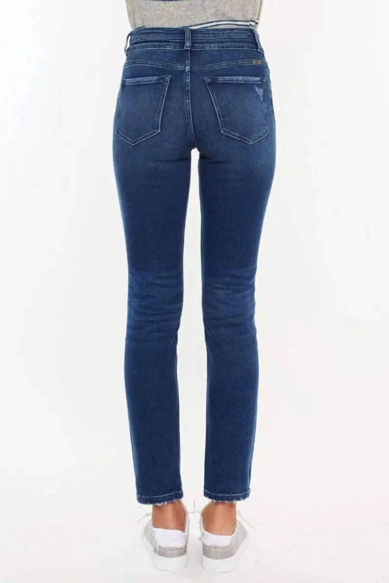 Kancan High Rise Slim Straight Jeans - Sleekdenim.com