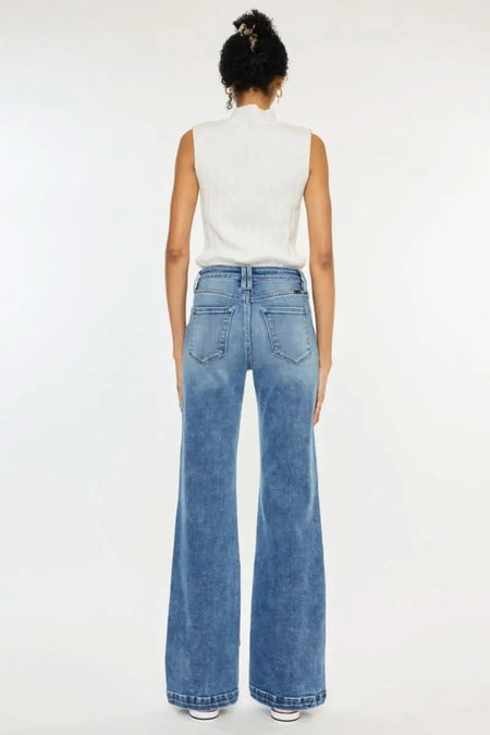 Kancan High Rise Wide Leg Jeans - Sleekdenim.com