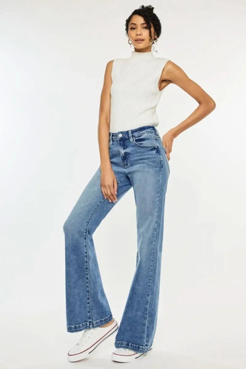 Kancan High Rise Wide Leg Jeans - Sleekdenim.com