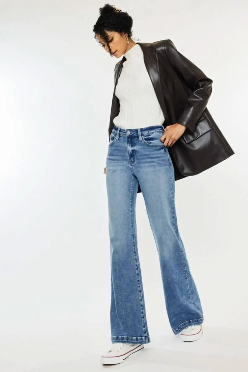 Kancan High Rise Wide Leg Jeans - Sleekdenim.com