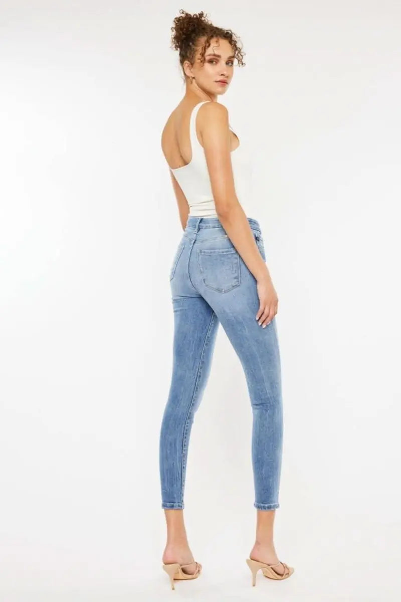 Kancan High Waist Cat's Whiskers Skinny Jeans - Sleekdenim.com