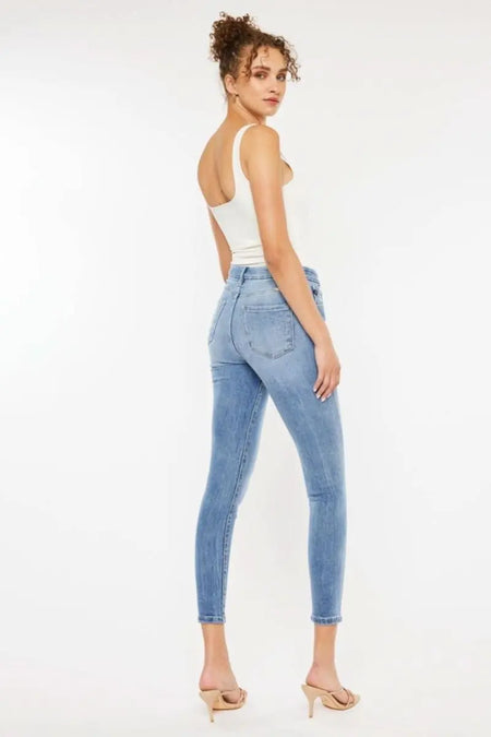 Kancan High Waist Cat's Whiskers Skinny Jeans - Sleekdenim.com