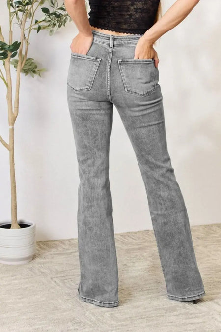 Kancan High Waist Slim Flare Jeans - Sleekdenim.com