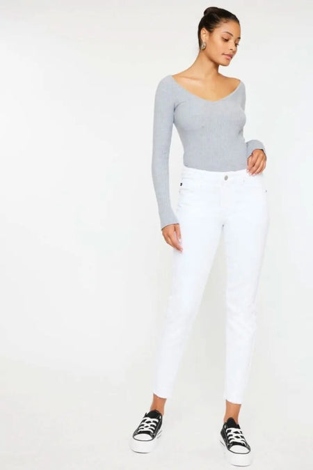 Kancan Mid Rise Ankle Skinny Jeans - Sleekdenim.com