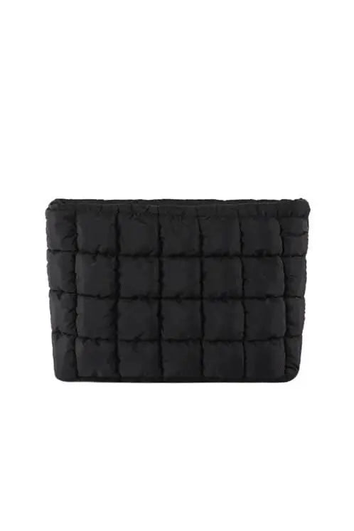 Lainey Quilted Puffer Clutch - Sleekdenim.com