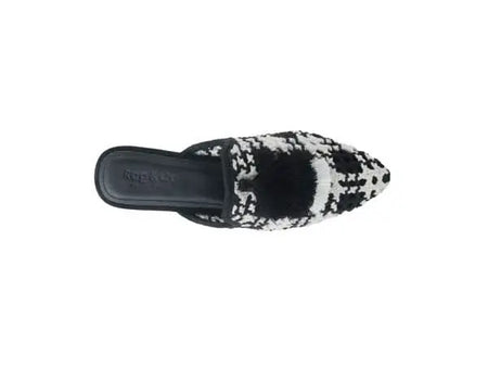 London Rag MARIANA WOVEN FLAT MULES WITH TASSELS - Sleekdenim.com