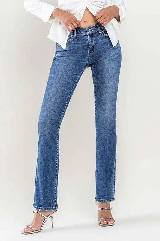 Low Rise Slim Bootcut Jeans - Sleekdenim.com