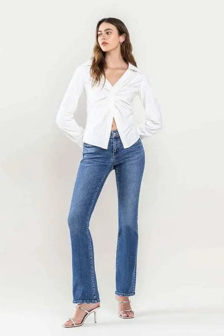 Low Rise Slim Bootcut Jeans - Sleekdenim.com