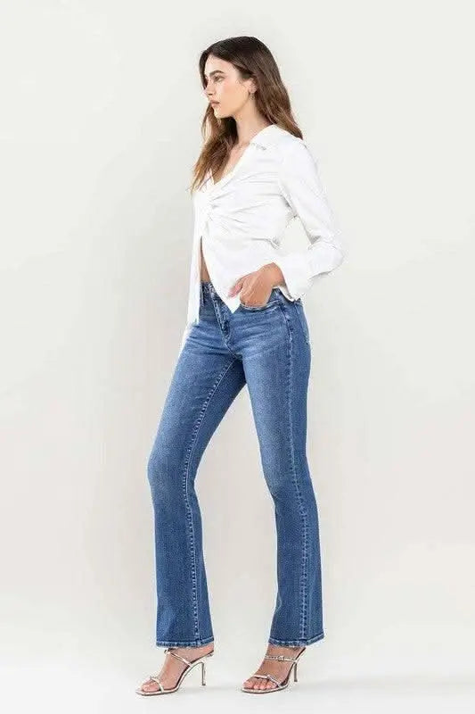 Low Rise Slim Bootcut Jeans - Sleekdenim.com