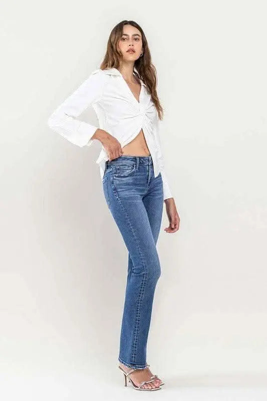 Low Rise Slim Bootcut Jeans - Sleekdenim.com