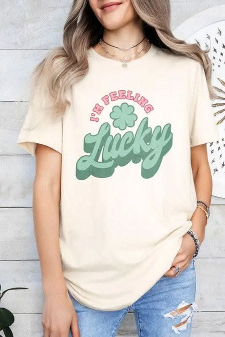 Lucky St Patrick's Graphic Tee - Sleekdenim.com