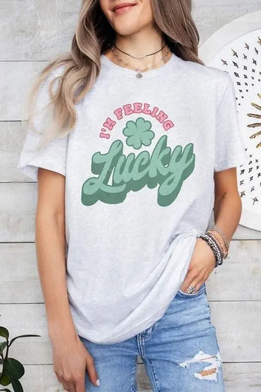 Lucky St Patrick's Graphic Tee - Sleekdenim.com