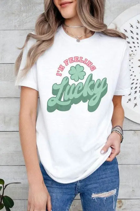 Lucky St Patrick's Graphic Tee - Sleekdenim.com