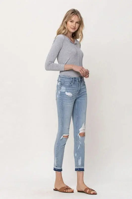 Mid Rise Crop Skinny - Sleekdenim.com