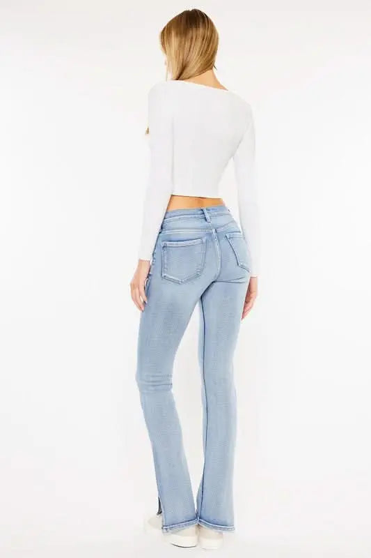 Mid Rise Y2K Bootcut Jeans - Sleekdenim.com