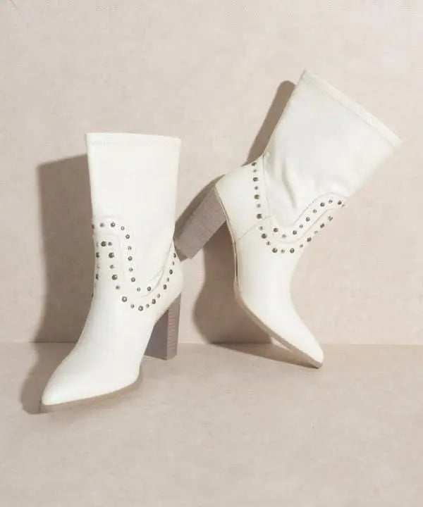 OASIS SOCIETY Paris - Studded Boots - Sleekdenim.com