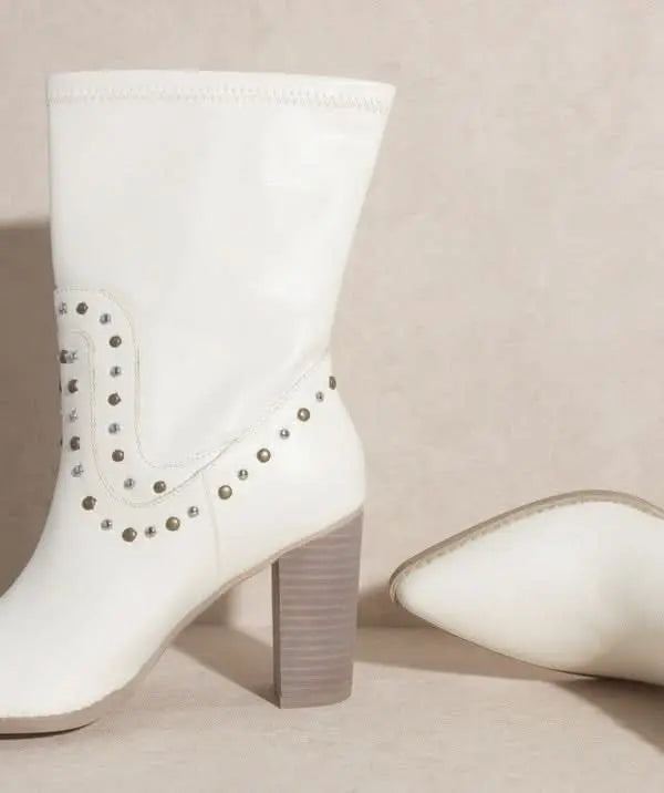 OASIS SOCIETY Paris - Studded Boots - Sleekdenim.com