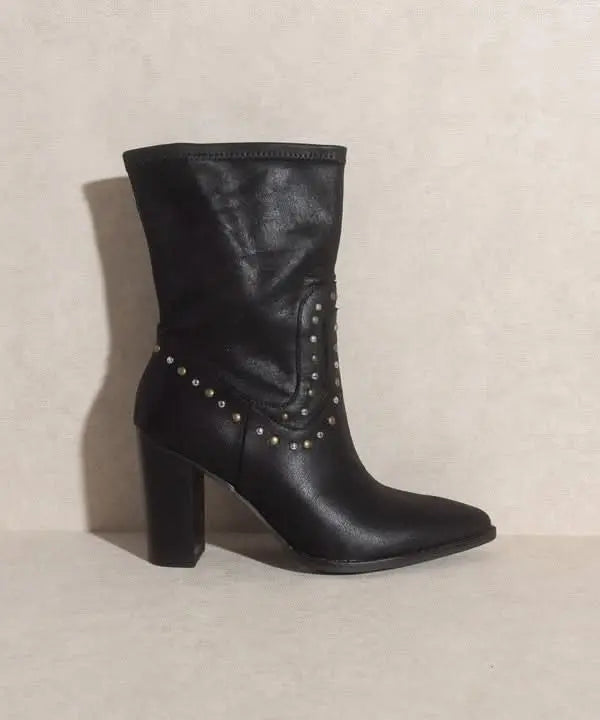 OASIS SOCIETY Paris - Studded Boots - Sleekdenim.com