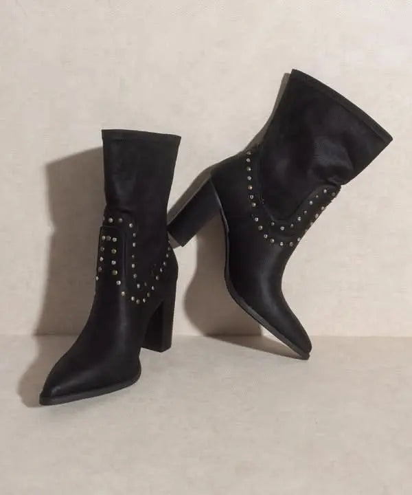 OASIS SOCIETY Paris - Studded Boots - Sleekdenim.com