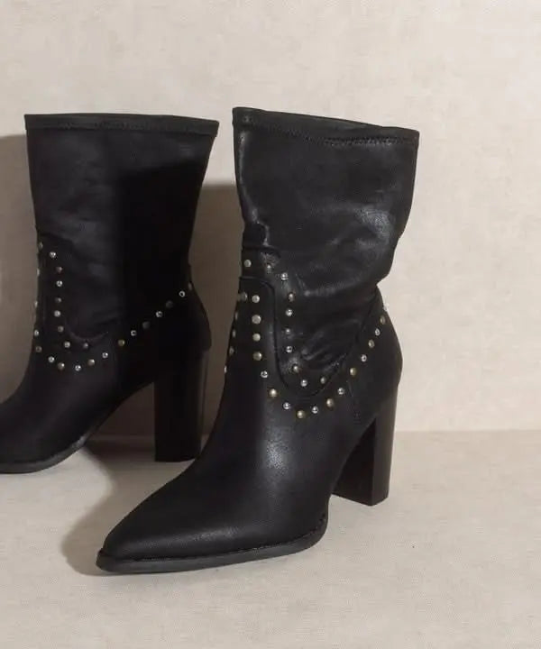 OASIS SOCIETY Paris - Studded Boots - Sleekdenim.com