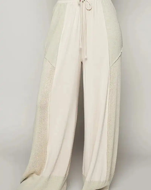 POL Drawstring Wide Leg Pants - Sleekdenim.com