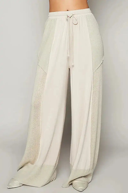 POL Drawstring Wide Leg Pants - Sleekdenim.com