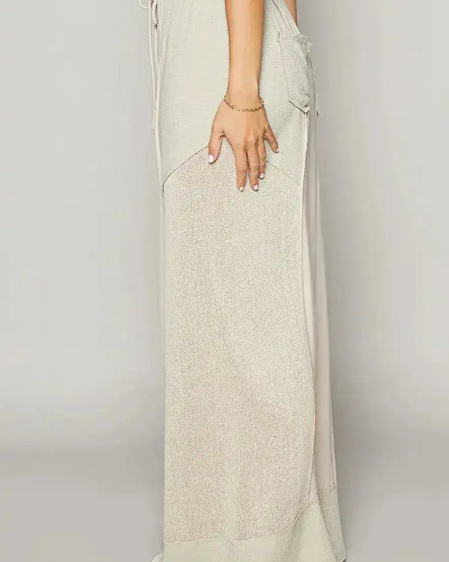 POL Drawstring Wide Leg Pants - Sleekdenim.com