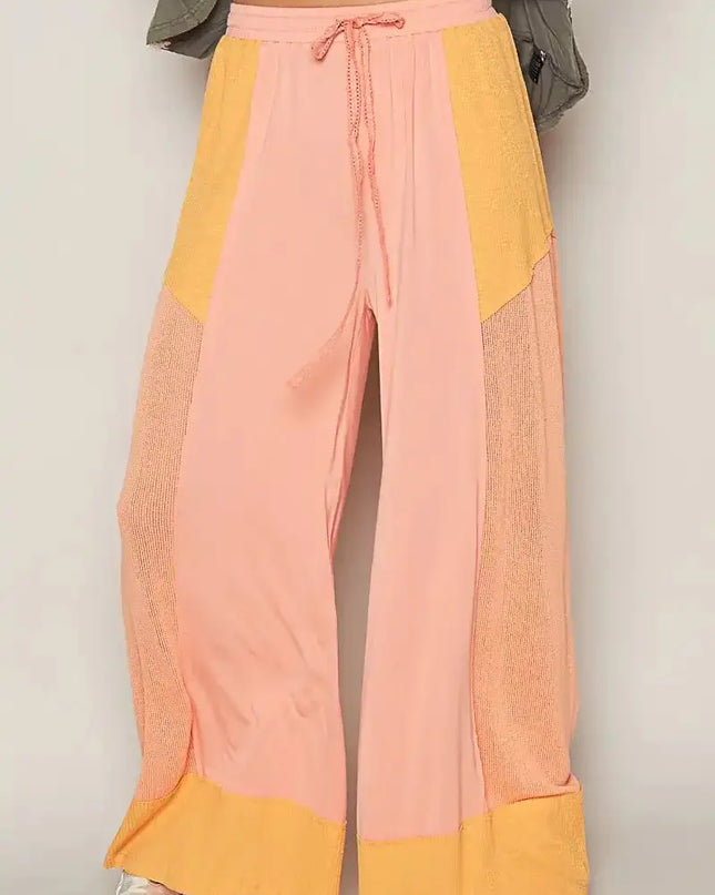 POL Drawstring Wide Leg Pants - Sleekdenim.com