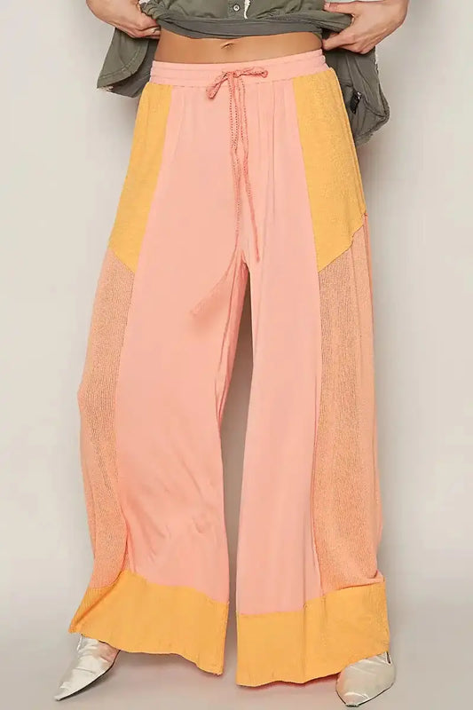 POL Drawstring Wide Leg Pants - Sleekdenim.com