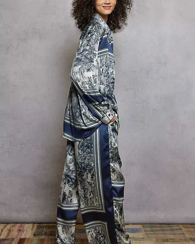 POL Floral Printed Woven Wide Leg Drawstring Pants - Sleekdenim.com