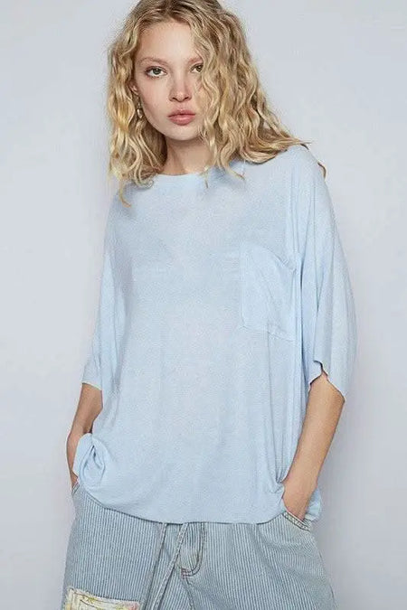 POL Round Neck Half Sleeve T-Shirt - Sleekdenim.com