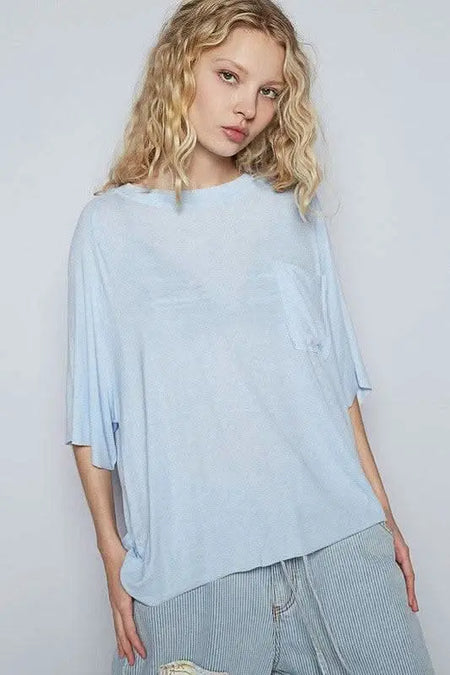 POL Round Neck Half Sleeve T-Shirt - Sleekdenim.com